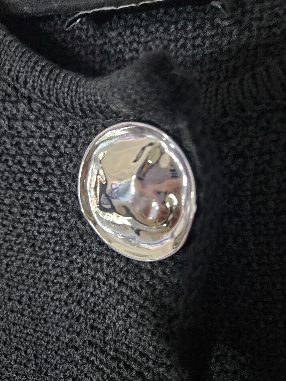 Zara Textured Knit Cardigan With Button Size S - Picture 6 of 12